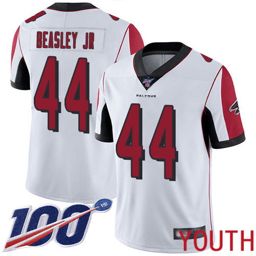 Atlanta Falcons Limited White Youth Vic Beasley Road Jersey NFL Football #44 100th Season Vapor Untouchable->atlanta falcons->NFL Jersey